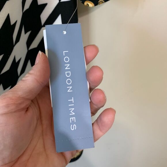 London Times NWT Houndstooth Dress Size 12 Church Office - Picture 7 of 10